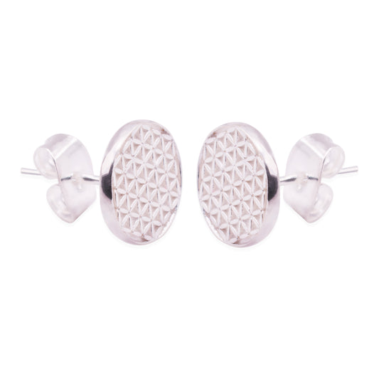 Flor de la vida Aretes de plata 925